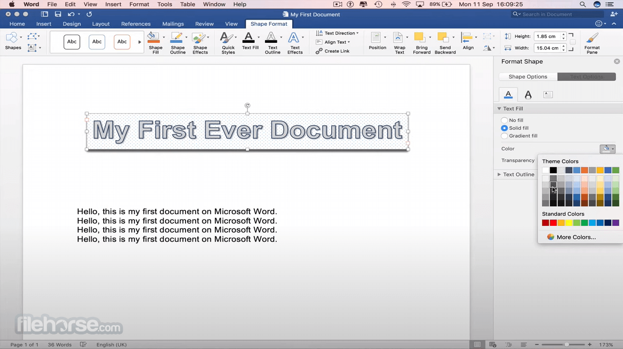 ms word for mac os x free